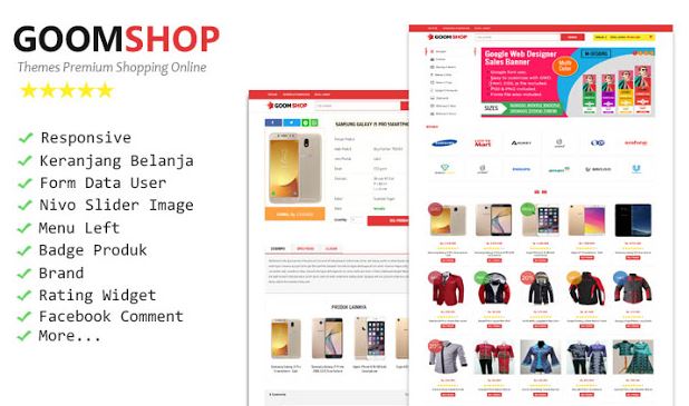 Goomshop Premium Responsive Blogger Template