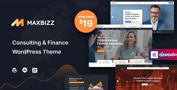 Maxbizz - Consulting & Financial Elementor WordPress Theme