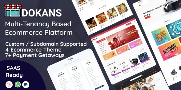 DOKANS - Multitenancy Based Ecommerce Platform (SAAS)