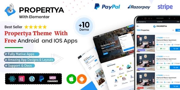 Propertya - Real Estate WordPress Theme