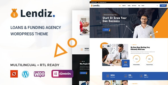 Lendiz - Loan & Funding Agency WordPress Theme