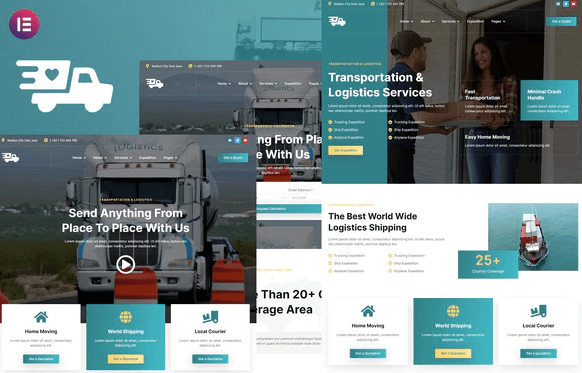 Antar - Transportation & Logistics Elementor Template Kit