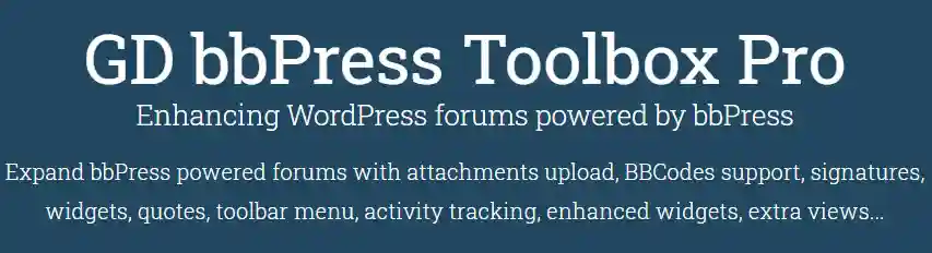 GD bbPress Toolbox Pro