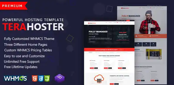 TeraHoster - Professional Hosting Template with WHMCS