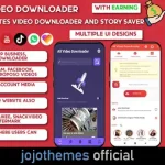 All Video Downloader & Story Saver 103 Websites Earning-Snackvideo, Whatsapp, Tiktok, Instagram, FB