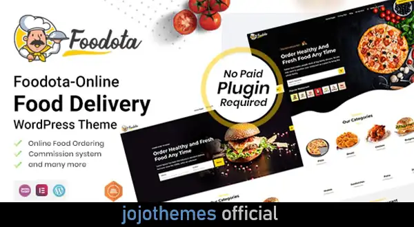 Foodota - Online Food Delivery WordPress Theme