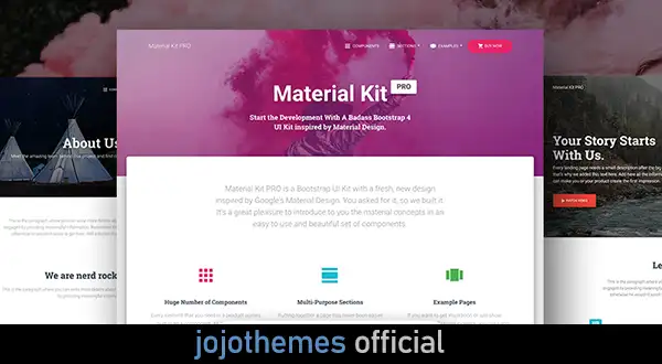 Material Kit Pro - PREMIUM BOOTSTRAP 4 UI KIT