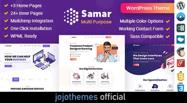 Samar | Creative Agency WordPress Theme