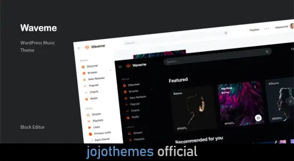 Waveme - Music Platform WordPress Theme