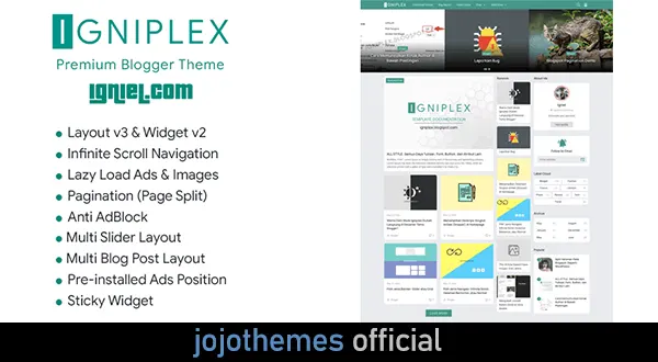 Igniplex Premium Blogger Template