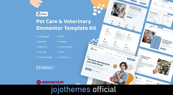 Finary - Pet Care & Veterinary Elementor Template Kit