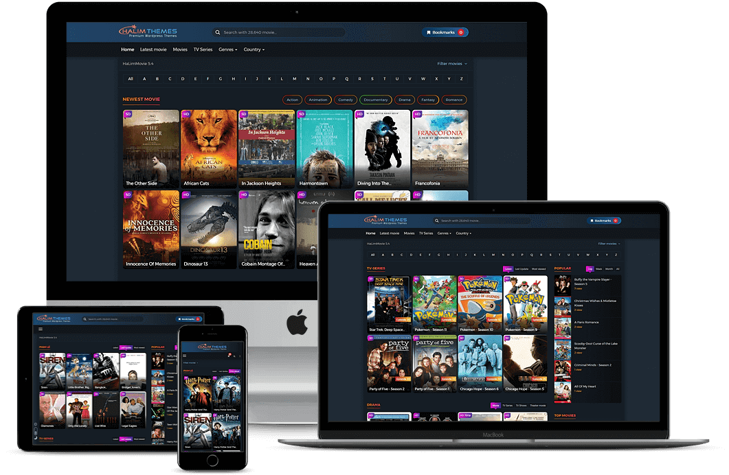 HaLimMovies - Premium WordPress Themes