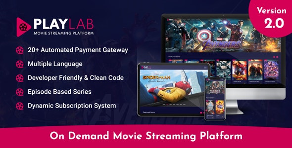 PlayLab - On Demand Movie Streaming Platform