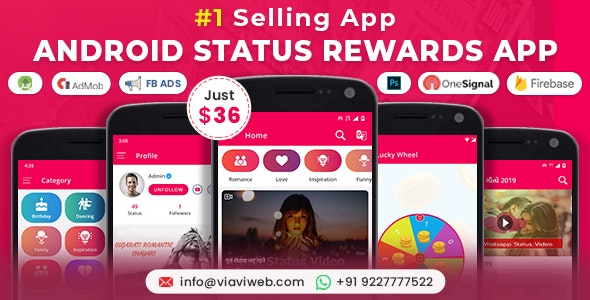 Android-Status-App-With-Reward-Point-Nulled