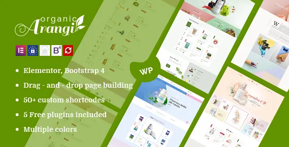 Arangi - Organic WooCommerce Theme Nulled