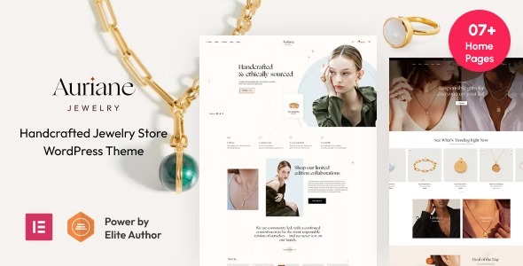 Auriane - Handcrafted Jewelry Store WordPress Theme Nulled