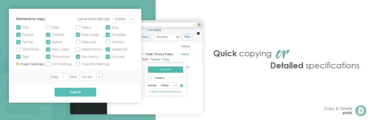 Copy & Delete Posts Premium Nulled