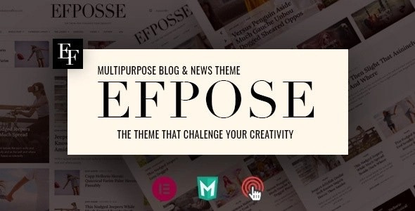 Efpose – Multipurpose Blog and Newspaper Theme Nulled