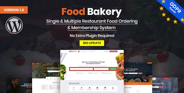 FoodBakery WP Theme Nulled