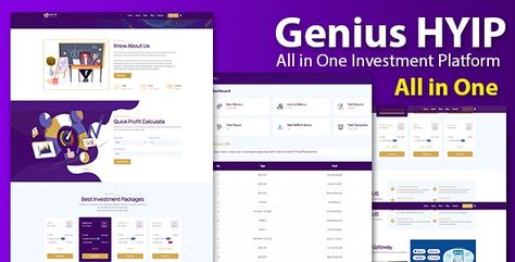 Genius HYIP - All in One Investment Platform Nulled