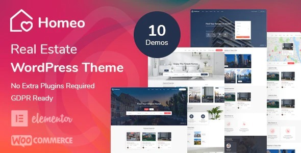 Homeo Nulled Real Estate WordPress Theme Free Download