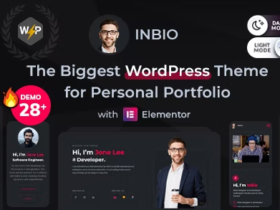 InBio – Personal Portfolio WordPress Theme Nulled