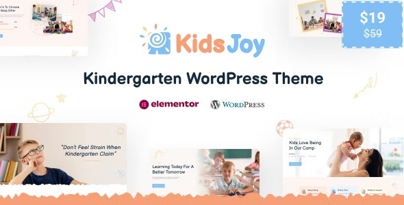 KidsJoy Kindergarten WordPress Theme Nulled Free Download