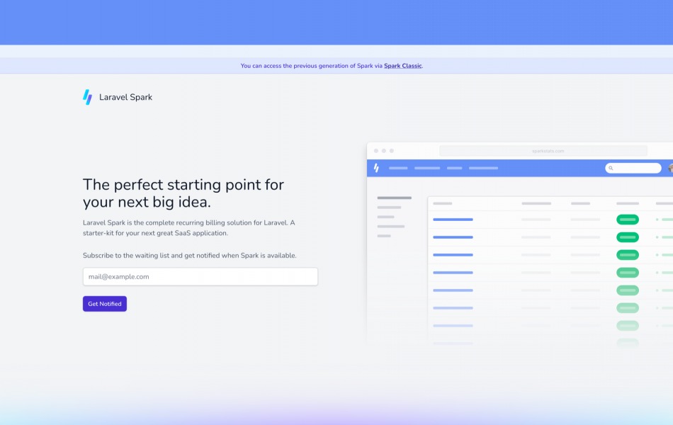 Laravel Spark (Stripe & Paddle) Nulled