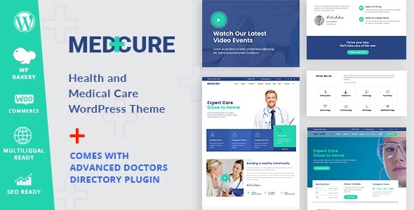 Medcure - Health and Medical Care WordPress Theme Nulled