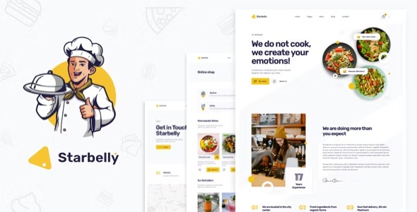 Starbelly-Restaurant-WordPress-Theme-Nulled