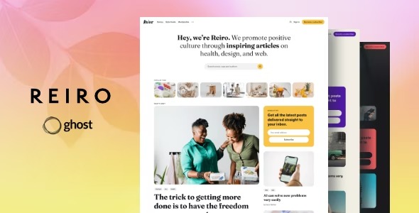 Reiro - Multipurpose Ghost Blog Theme